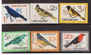 Uruguay Scott# C258-C263 Birds MNH - Picture 1 of 1