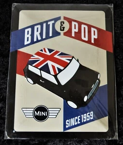 Nostalgic Art Blechschild MINI BRIT & POP, 15 x 20 , Neu Selten - Picture 1 of 1