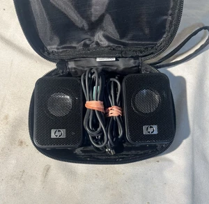 HP Mini Speakers Laptop/PC/Notebook USB Speakers HSTNN-SS01 W/travel Bag - Afbeelding 1 van 2