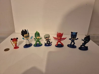 PJ Masks Figuren Konvolut Lot, 3',Catboy,Owlette,Gekko,Ninja,Luna,Romeo,Cake Topper - Bild 1 von 3