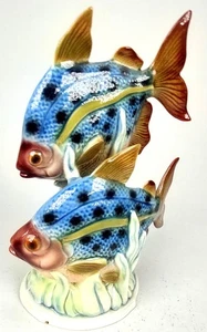 DM. 3025 Bavaria Cortendorf Porzellanfigur zwei tropische Fische ca. 27 cm hoch - Bild 1 von 9