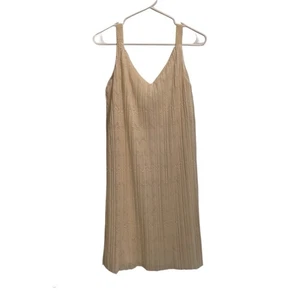 Anthropologie Meadow Rue Pleated Dress size 6 Ivory - Picture 1 of 14