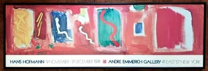 Cartel impreso de exposición original de Hans Hofmann 1974 de Nueva York 12x37 arte moderno abstracto - Imagen 1 de 4
