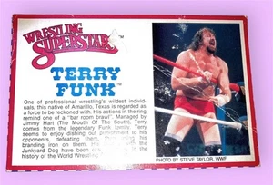 ACTION FIGURE CARD Terry Funk (1986 Series 3) LJN WWF WWE (3X5) #3 - Picture 1 of 1