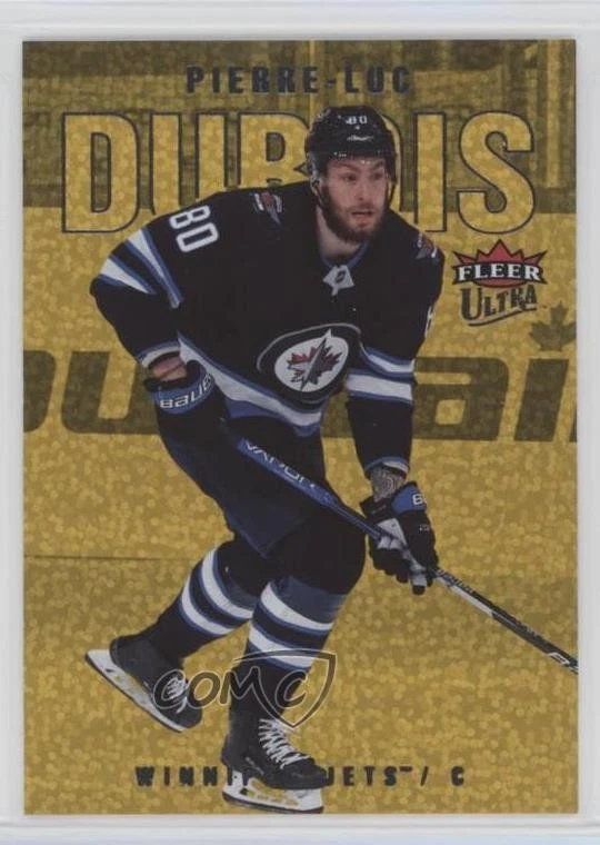 2021-22 Upper Deck Fleer Ultra Gold Speckled Rainbow Foil Pierre-Luc Dubois #7 - Image 1 of 2