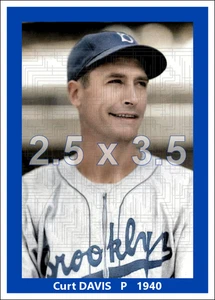 Curt Davis - 1940 Brooklyn Dodgers - Größe wählbar - colorierter Druck - Bild 1 von 3