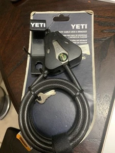 YETI Security Cable Lock & Bracket - Secure Your YETI Cooler! - NEW - Picture 1 of 6