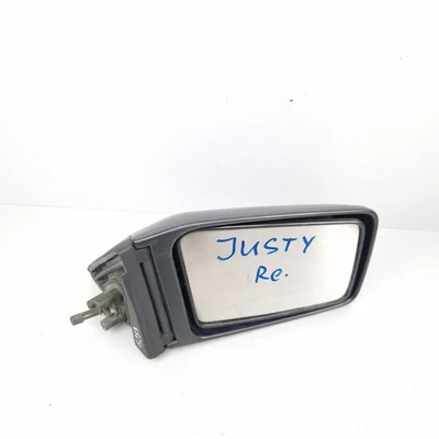 13253 Subaru Justy 1 manueller Außenspiegel Seitenspiegel Schwarz Rechts  - Bild 1 von 4