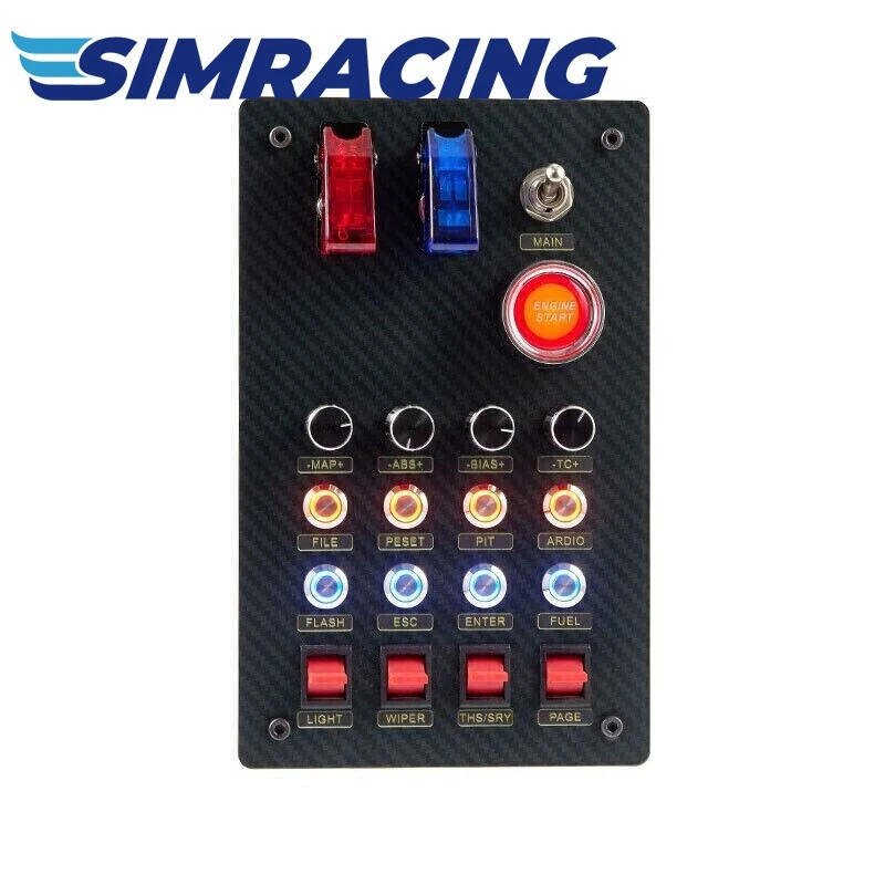 ZQSR Vertical Button Box SIM Racing Control Racing Simulator for Thrustmaster - Bild 1 von 1
