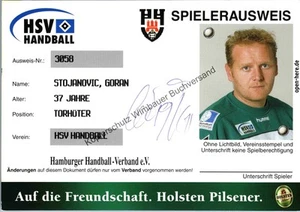 Original Autogramm Goran Stojanovic HSV Handball /// Autogramm Autograph signier - Bild 1 von 2