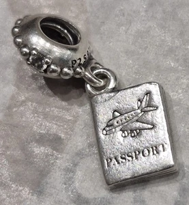 Pandora Charm Passport Travel Holiday Dangle Charm Genuine ALE 925 791147CZ - Picture 1 of 4