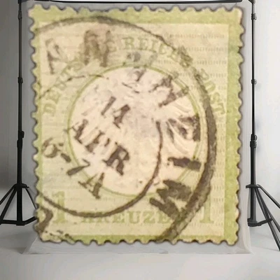 Germany Scott 577 Cat Number 7 Green Sisimando 1kr Light - Image 1 of 4