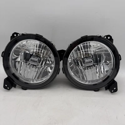 2018-2021 Jeep Wrangler JL Halogen Right/Left Pass & Driver Headlight OEM Comp. - Image 1 of 4