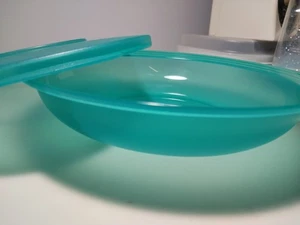 Tupperware Mikrowelle Mittagessen Schale geteilt blau Schüssel und Deckel Z2 - Bild 1 von 6