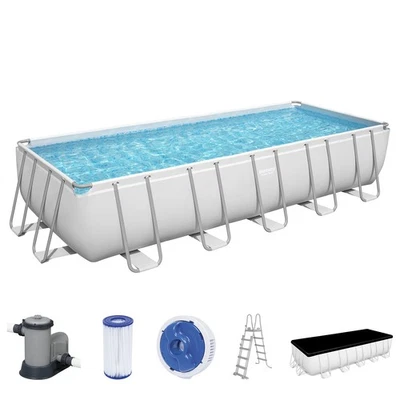 Frame Pool Stahlrahmen Komplett-Set mit Filterpumpe 640 x 274 x 132 cm - Bild 1 von 4