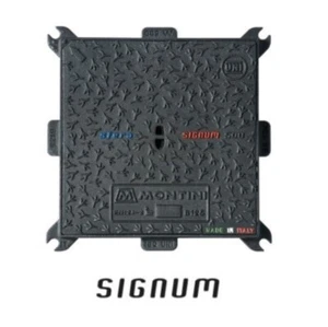 Kanaldeckel IN Chisa B125 - 50x50 MONTINI Modell Signum 500 Made Italy EN124-2 : - Bild 1 von 3