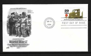 USA SC # 2838h Red Ball Express Speeds Vital Supplies FDC - WW II - Artcraft - Picture 1 of 1