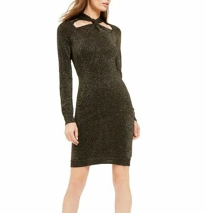 MICHAEL Michael Kors Damen-Pullover Twist-Neck Metallic Kleid klein - Bild 1 von 1
