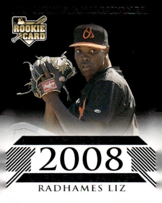 2008 Topps Moments and Milestones Black #162 Radhames Liz  SN 14/25  RC LOGO - Image 1 of 2