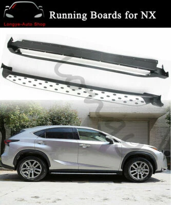 Running Boards fits for Lexus NX200 NX300h NX200T 2015-2021 Side Step Nerf Bars - Imagem 1 de 4
