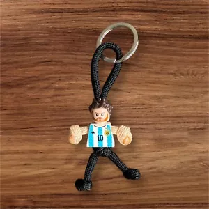 Cabincord Lionel Messi Football Player Paracord Keychain - HAND MADE IN UK - Picture 1 of 2