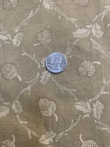 Vintage Acorn Vine Waverly designer Cotton Upholstery Curtain fabric - Picture 1 of 3