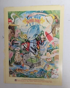 Marcus Allen Signed Super Bowl XVIII Program Cover Only Jsa Auto Raiders Redskin - Picture 1 of 5