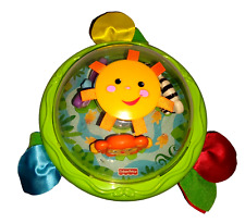 Fisher Price Rainforest Shake 'N Chime Ball 2007 Green Infant Toy M2603