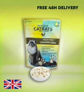 112G Bag Natural Healthy Freeze Dried Chicken Bites Snacks Treats For Cats UK - Picture 1 of 10