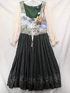 Her Universe The Lord Of The Rings The Shire Hobbit Lace-Up Dress Sold Out - Picture 1 of 6