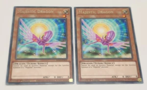 2x Majestic Dragon KICO-EN032 1st Edition Yu-Gi-Oh Card Bundle - Picture 1 of 9