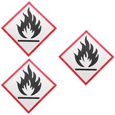 3pcs Sticker Safety Sign Sign Reflective Warning