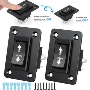 2Pcs 30A DPDT Momentary Reverse Switch Up Down Switch for 5th Wheel Trailer - Picture 1 of 7