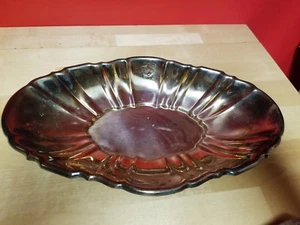 VTG Bristol SilverPlate by Poole #161 Scalloped Edge Oval Bread Tray - Foto 1 di 2