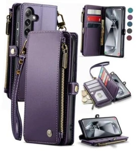 for Samsung Galaxy S24 Plus Case, RFID Blocking Galaxy S24 Plus Wallet Purple - Photo 1 sur 7
