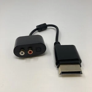 Xbox 360 Audio Adapter HD And Analog AV Black RCA Cable - Picture 1 of 4
