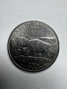2006 P -North Dakota 1989 Bison Collectible 25¢ US American Quarter - Picture 1 of 2