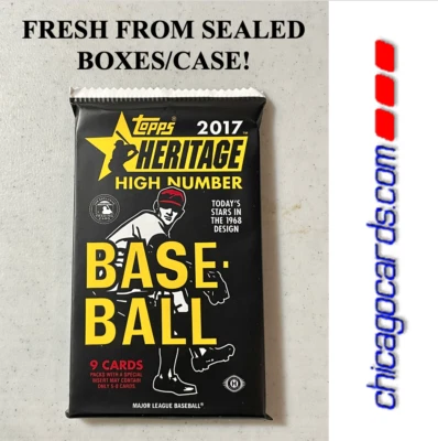 2017 Topps Heritage High Number HOBBY Pack LookFor Bellinger Rookie Red Ink AUTO - Image 1 of 4