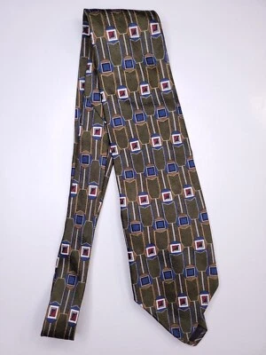 Henry Grethel Mens Formal Necktie 57"Lx3.5"W Green Neck Tie - Image 1 of 4