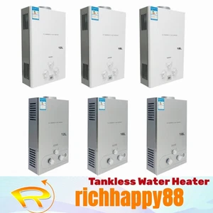 Portable LPG Instant Hot Water Heater 12L/16L/18L Tankless Camping Water Heater - Picture 1 of 48