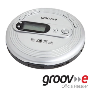 GROOV-E RETRO SERIES PERSONAL CD PLAYER WITH FM RADIO | MP3 - SILVER - GVPS210SR - Picture 1 of 4