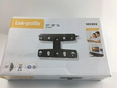 SECURA Wall Mount QSL12-B2/Small Low Profile TV Wall Bracket for 13" to 26" - Image 1 of 4
