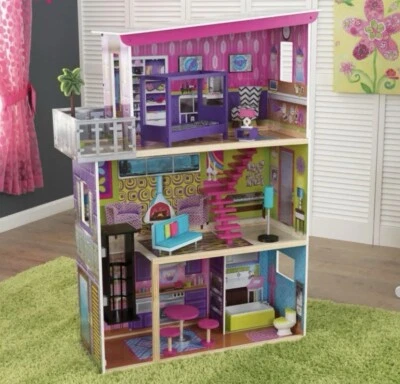 KidKraft Super Model Wooden Dollhouse with Elevator - Image 1 of 4