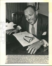 Foto imprensa 1970 Reverendo Edward Hill, Mount Zion Igreja Batista em Los Angeles