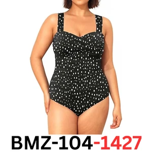 Yonique Plus Size One Piece Swimsuit for Women Tummy Control Bathing Suit, 16W - Picture 1 of 6