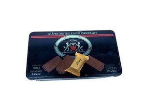 D'Orsay Crepes dentelle Dark Chocolate TIN Canister, France ( empty tin) - Picture 1 of 4