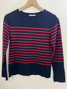 Amour Lux Striped Jumper S Nautical Sailor Minimalist Quirt Luxury Euro Summer - Picture 1 of 12