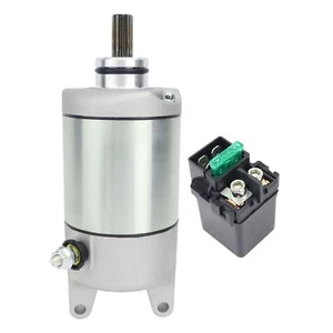For Kawasaki Starter Motor Prairie 700 4X4 KVF700 2004-2006 18719 with Relay - Picture 1 of 6