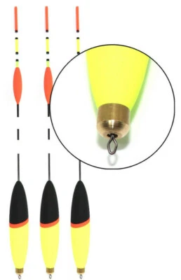 Weitsicht WAGGLER | vorbebleite Behr Angelpose Laufpose Schwimmer Gelb - Bild 1 von 2