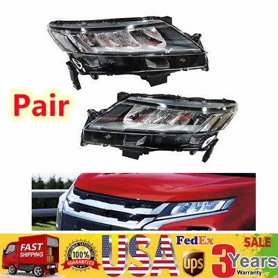 Pair For 2020-2021 Mitsubishi Outlander Sport Front Headlight Full LED Headlamp Foto 1 de 4